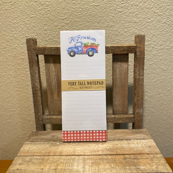 Patriotic Farmhouse Strawberry Truck Sign & Patriotic Strawberry Truck Notepad - Picture 12 of 16
